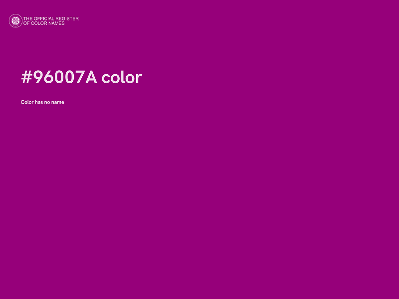 #96007A color image