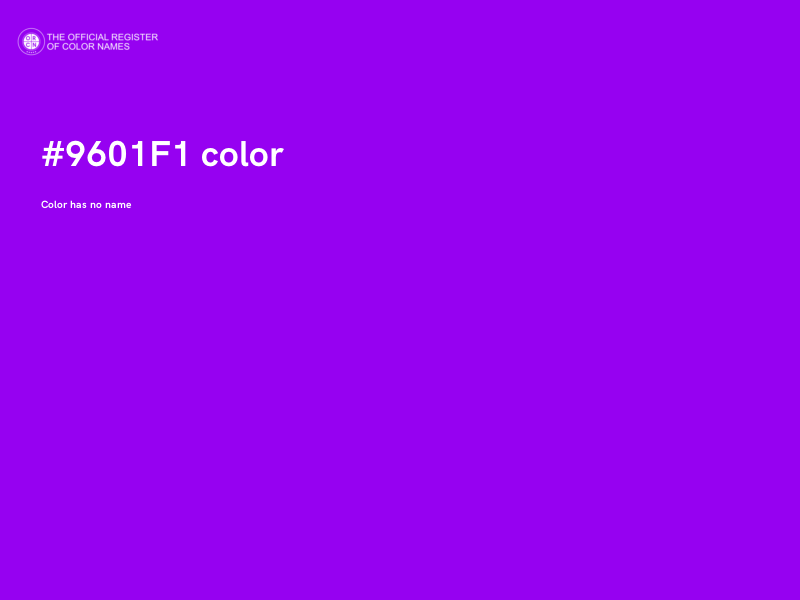#9601F1 color image