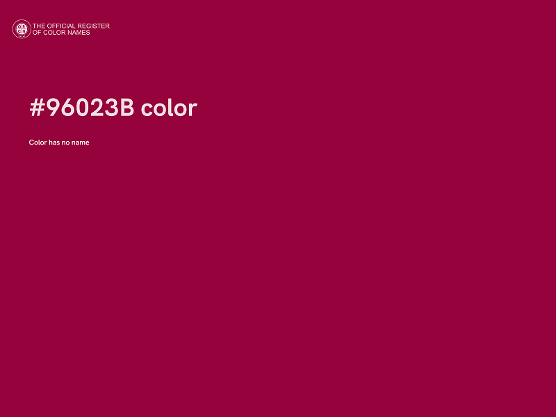 #96023B color image
