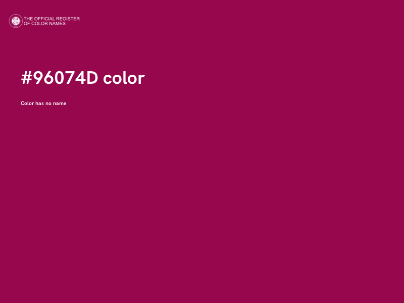 #96074D color image