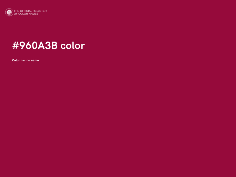 #960A3B color image