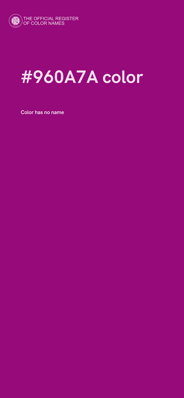 #960A7A color image