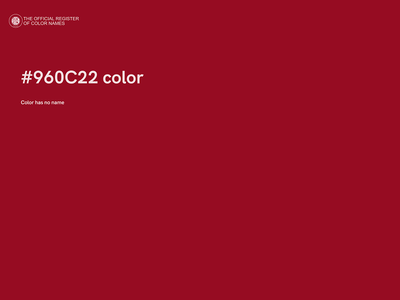 #960C22 color image