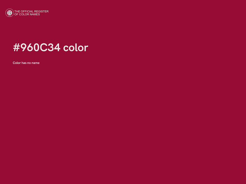 #960C34 color image