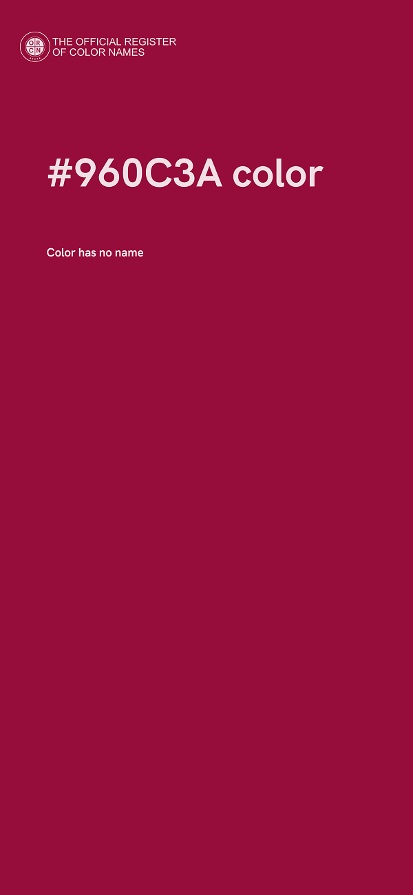 #960C3A color image