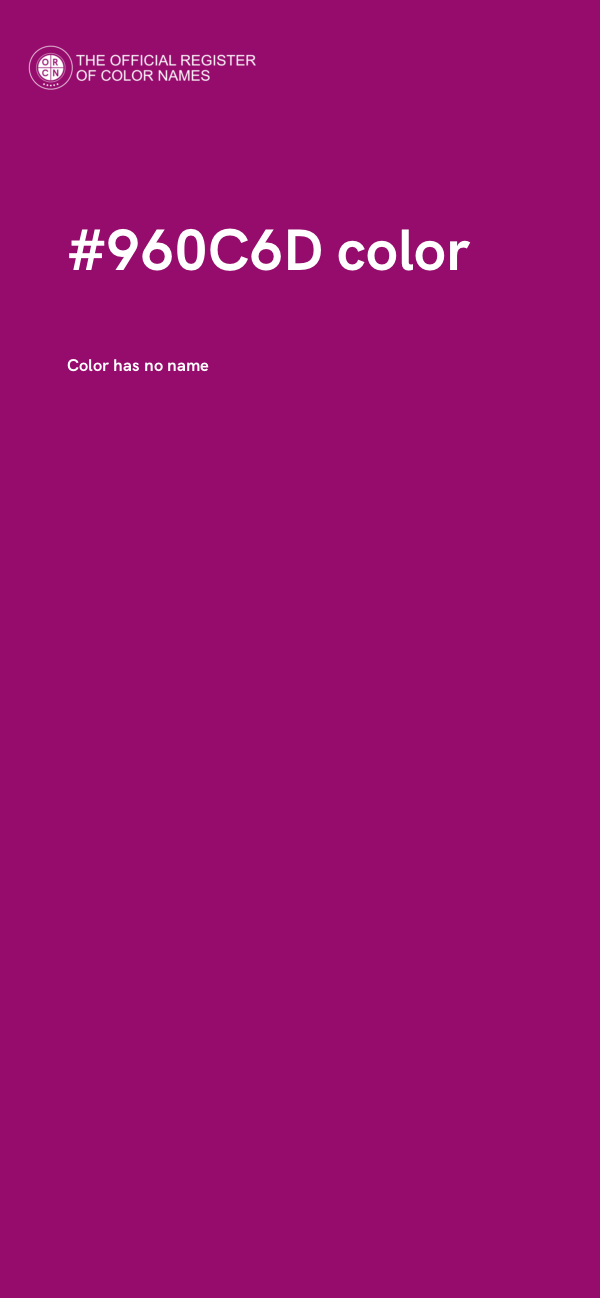 #960C6D color image