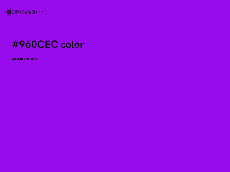 #960CEC color image