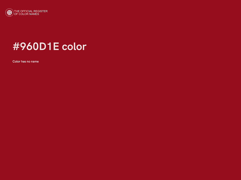 #960D1E color image