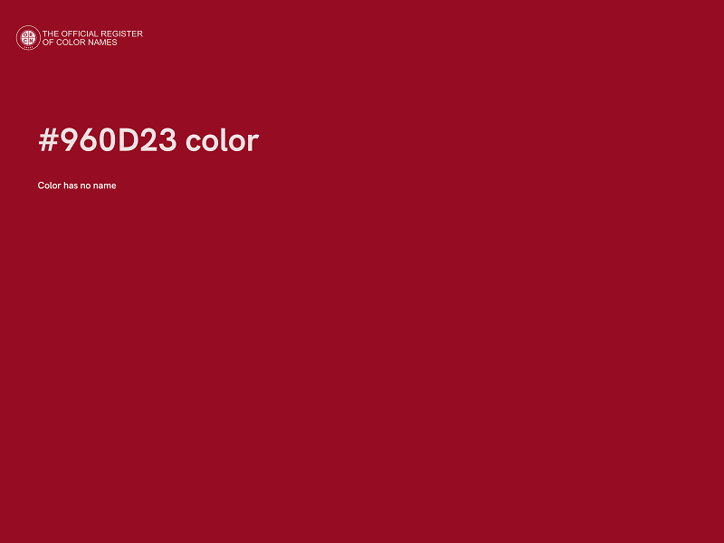 #960D23 color image