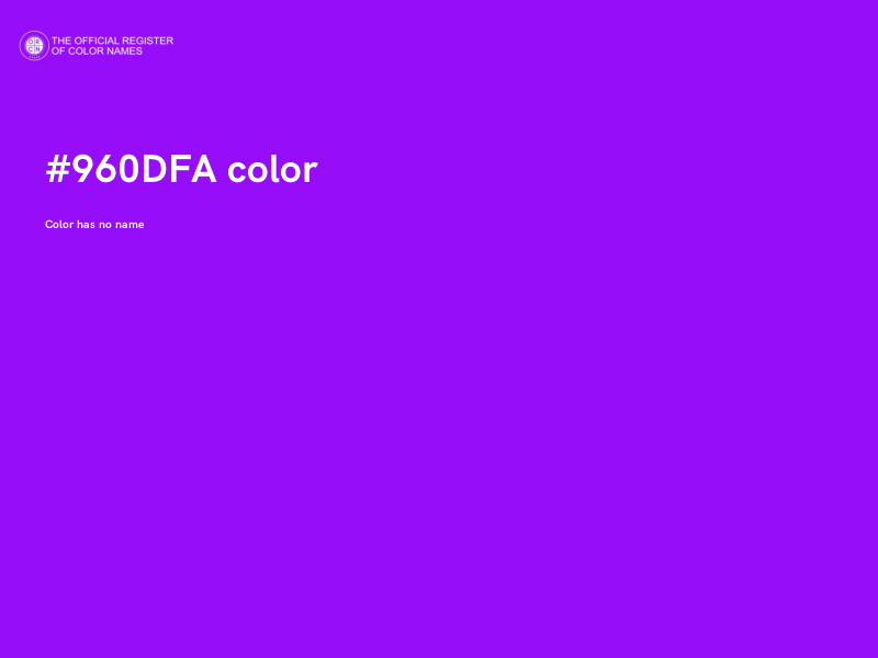 #960DFA color image