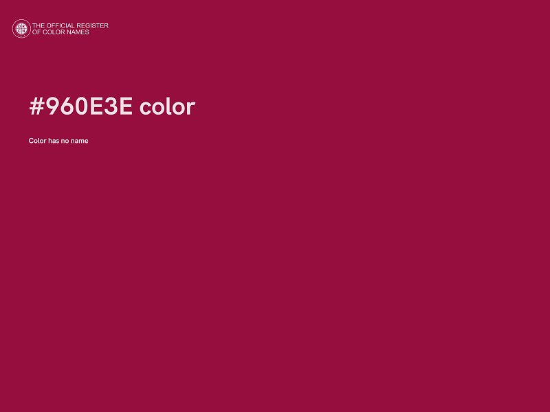 #960E3E color image