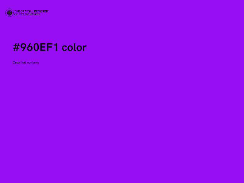 #960EF1 color image