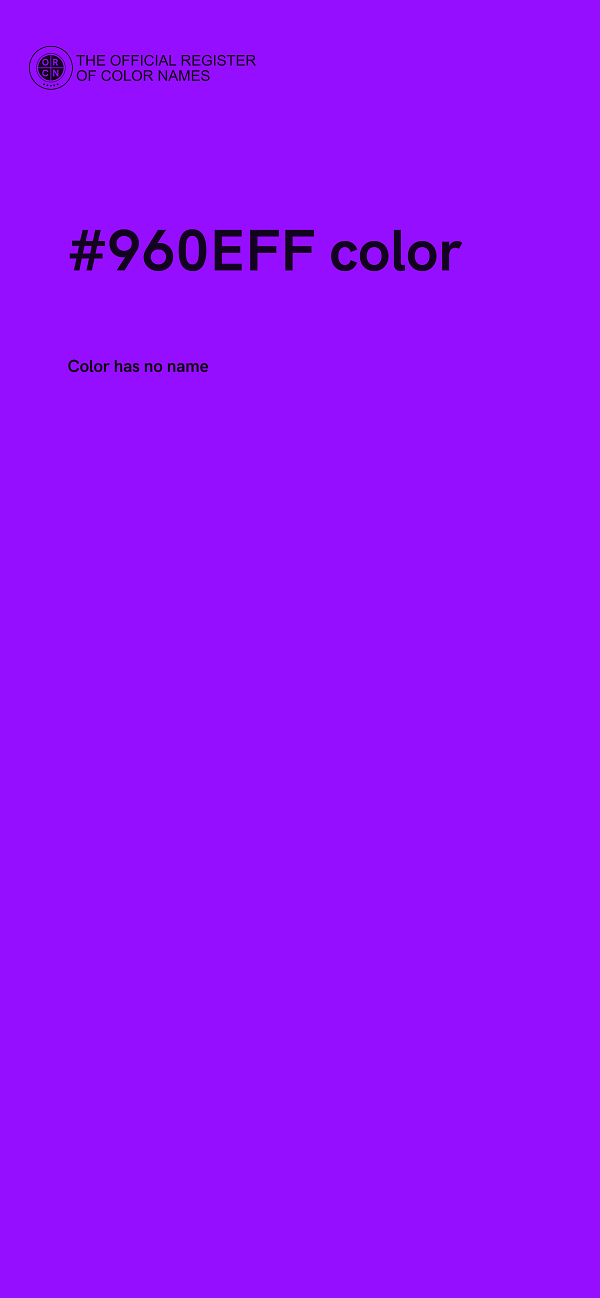 #960EFF color image
