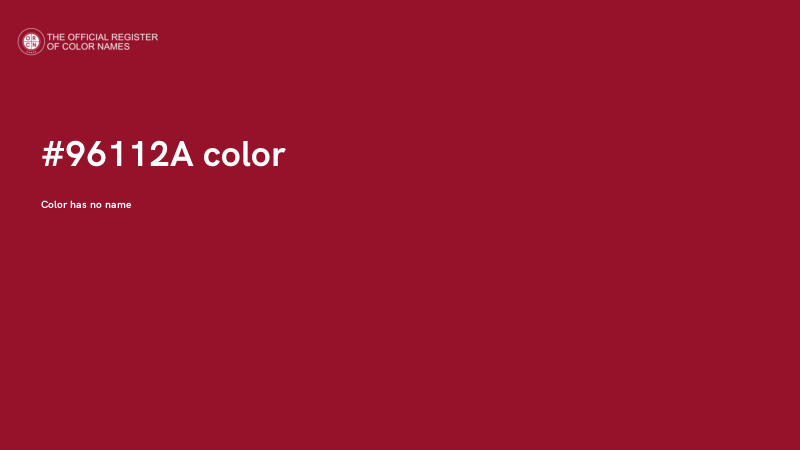 #96112A color image