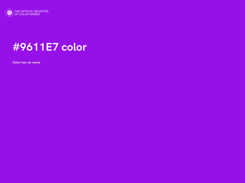 #9611E7 color image