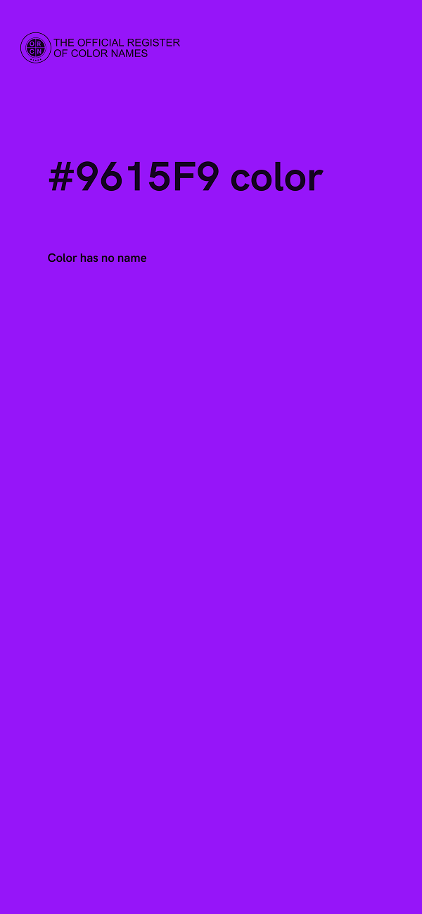 #9615F9 color image