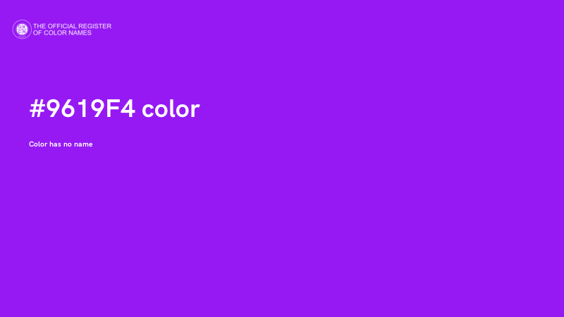 #9619F4 color image