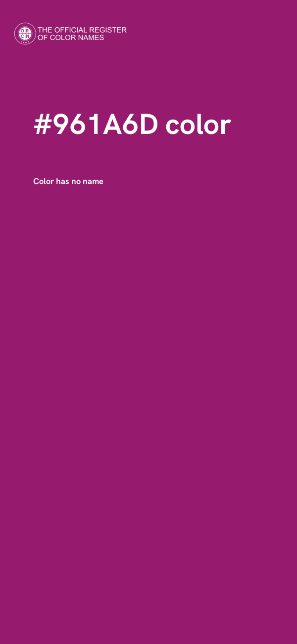 #961A6D color image