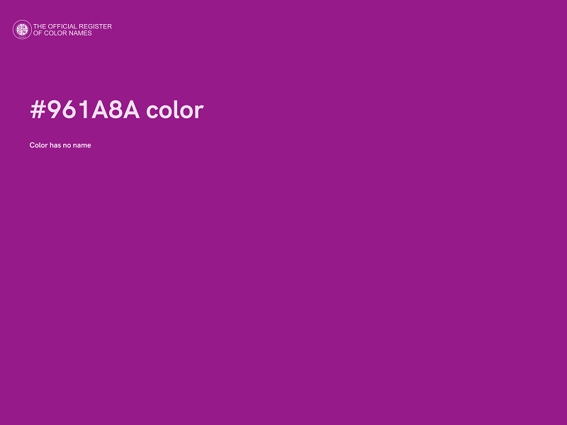 #961A8A color image