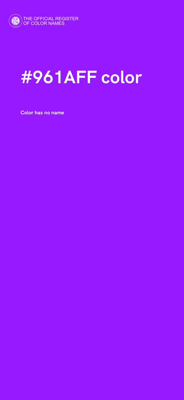 #961AFF color image