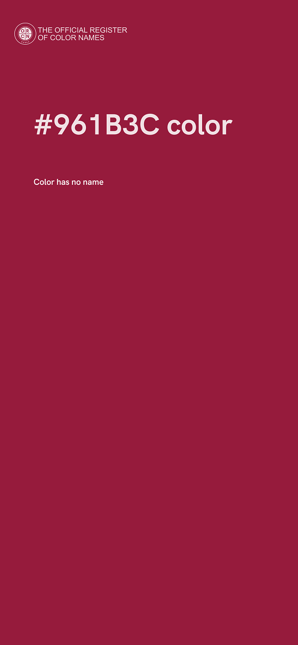 #961B3C color image