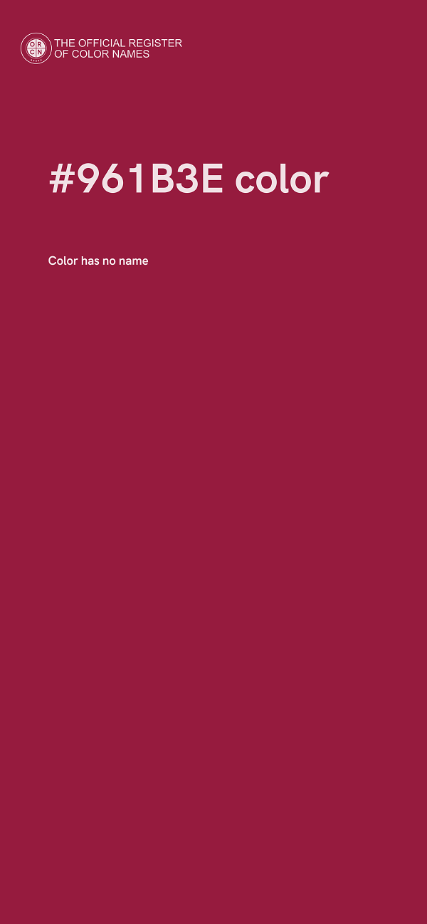 #961B3E color image