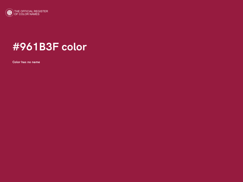 #961B3F color image