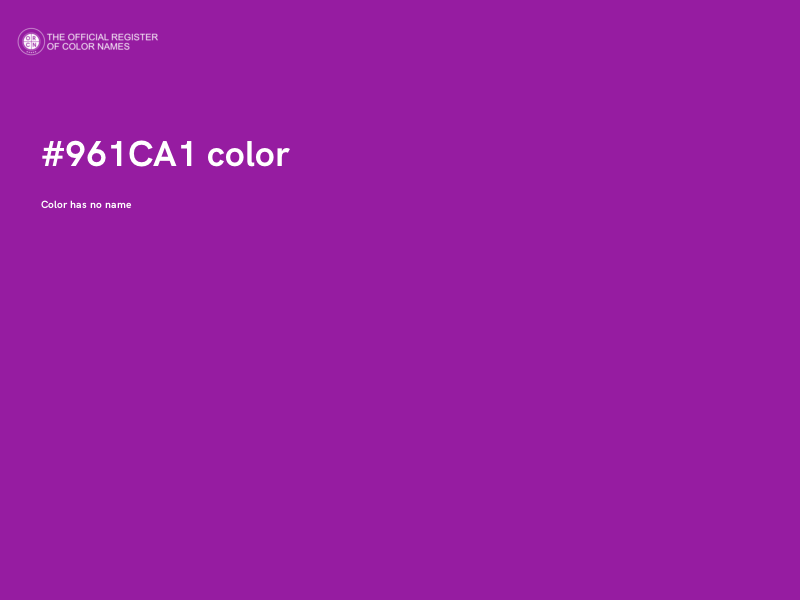#961CA1 color image