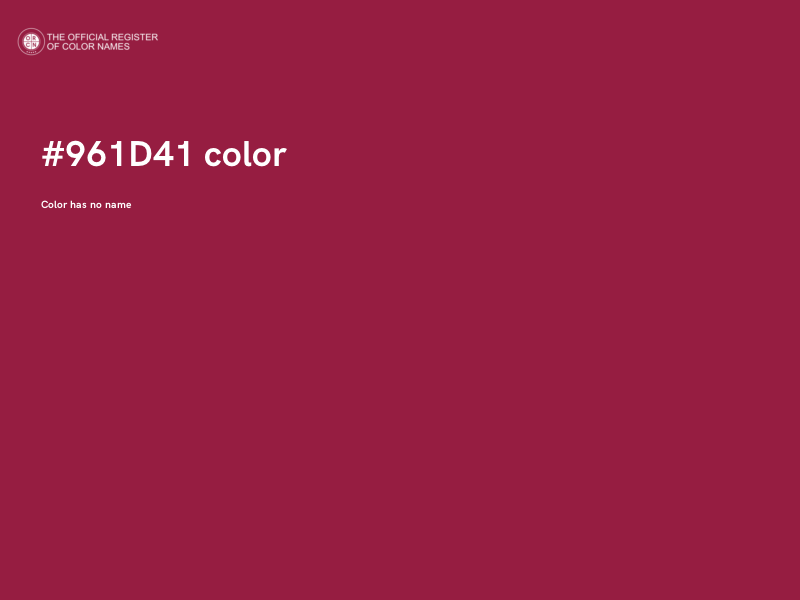 #961D41 color image