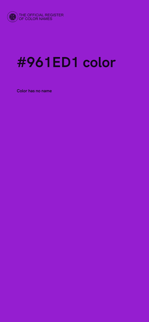 #961ED1 color image