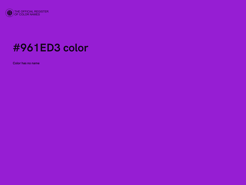 #961ED3 color image