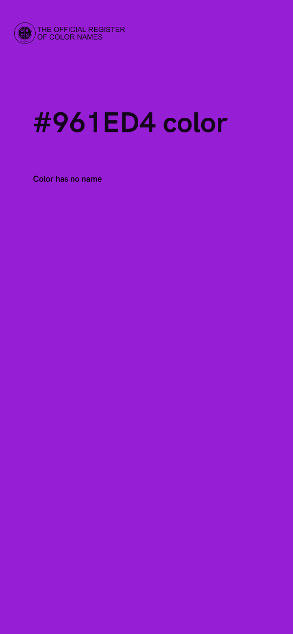 #961ED4 color image