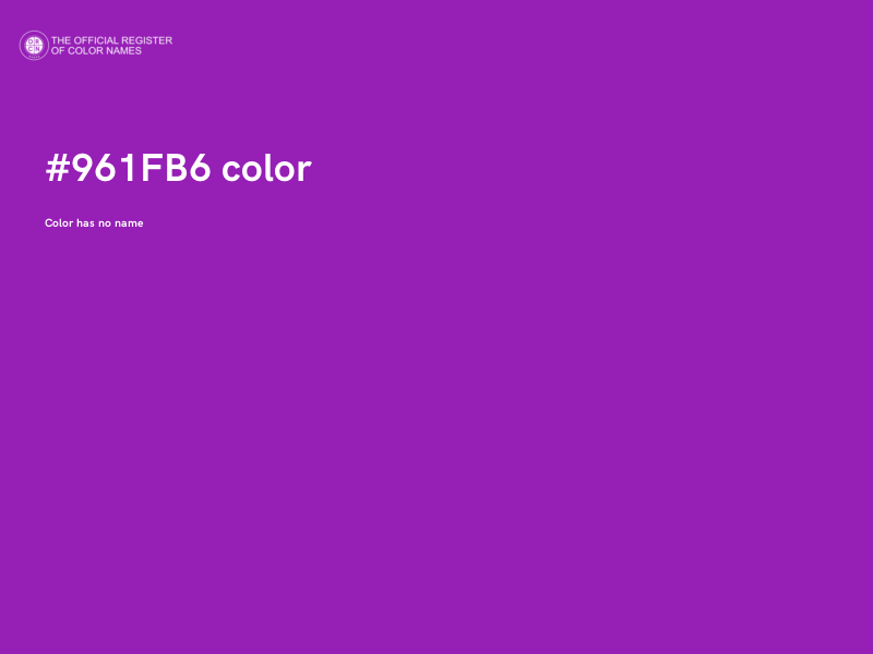 #961FB6 color image
