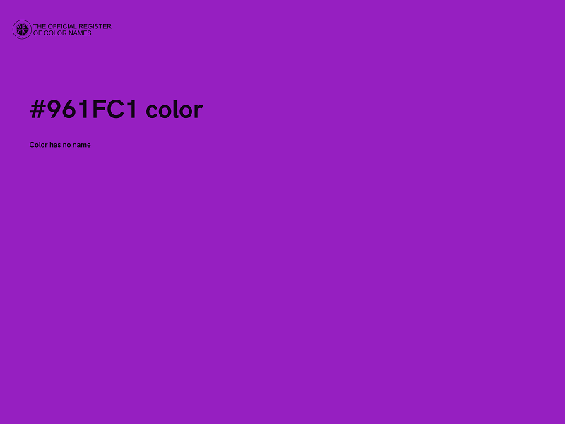 #961FC1 color image