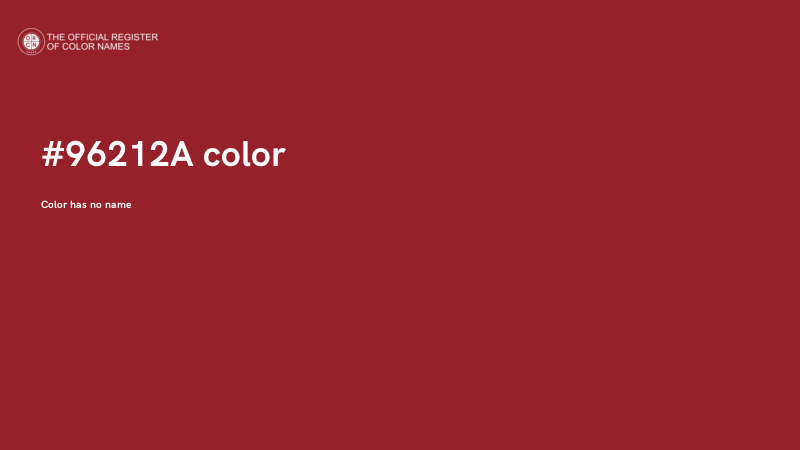 #96212A color image