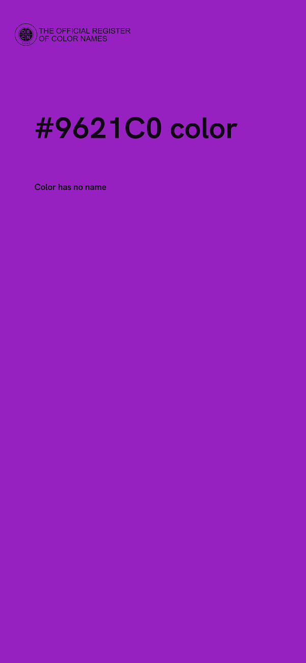 #9621C0 color image