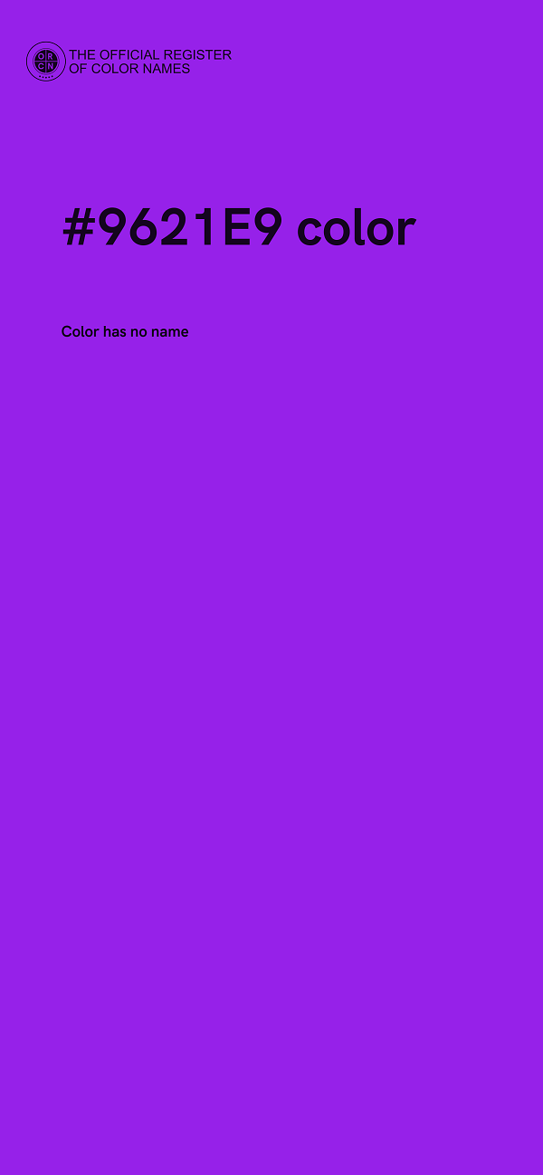 #9621E9 color image