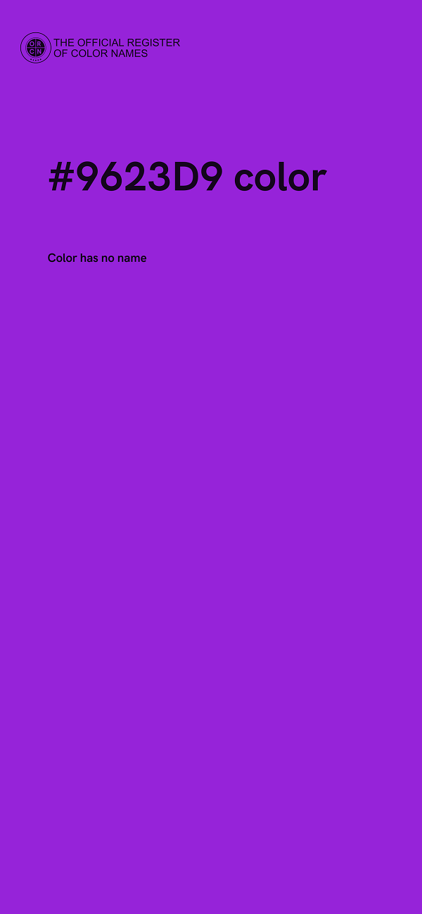 #9623D9 color image