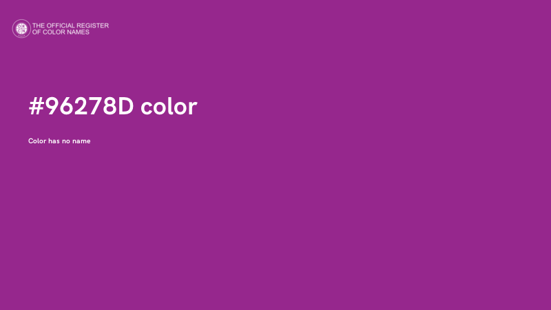 #96278D color image