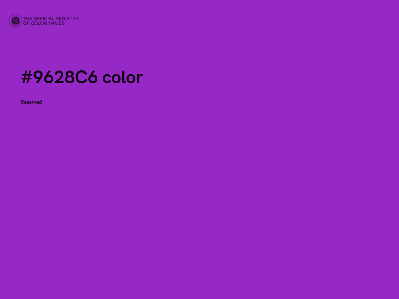 #9628C6 color image