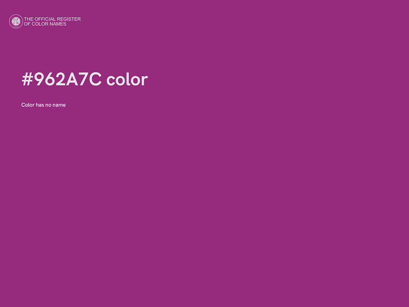 #962A7C color image