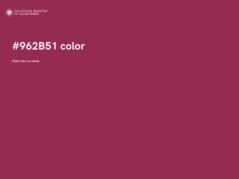 #962B51 color image