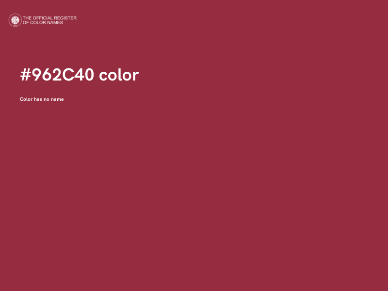 #962C40 color image