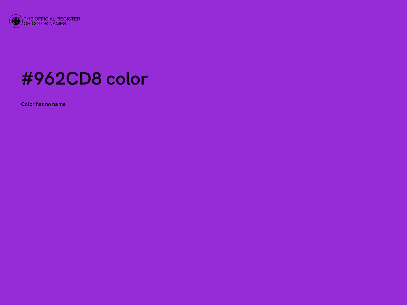#962CD8 color image