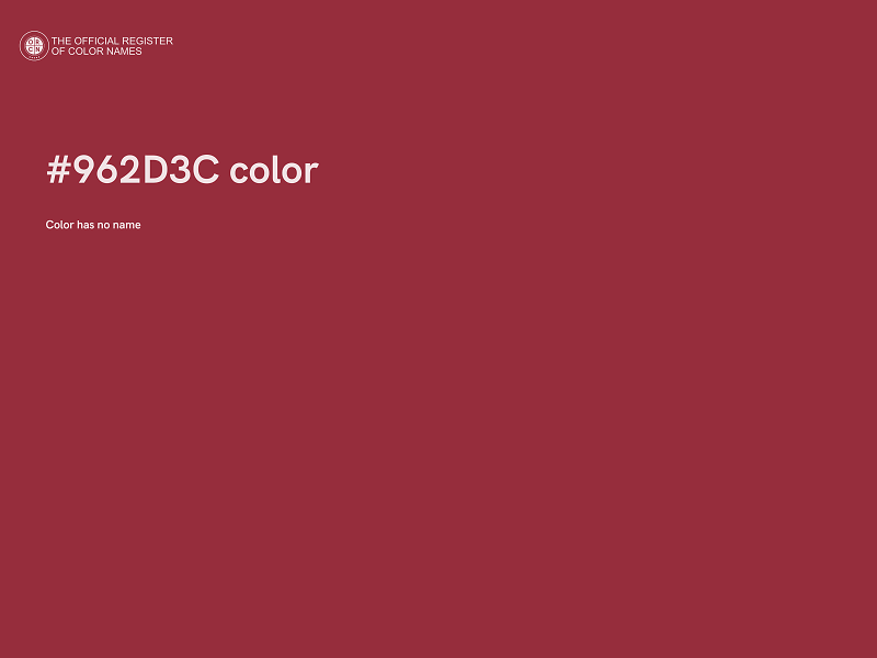 #962D3C color image