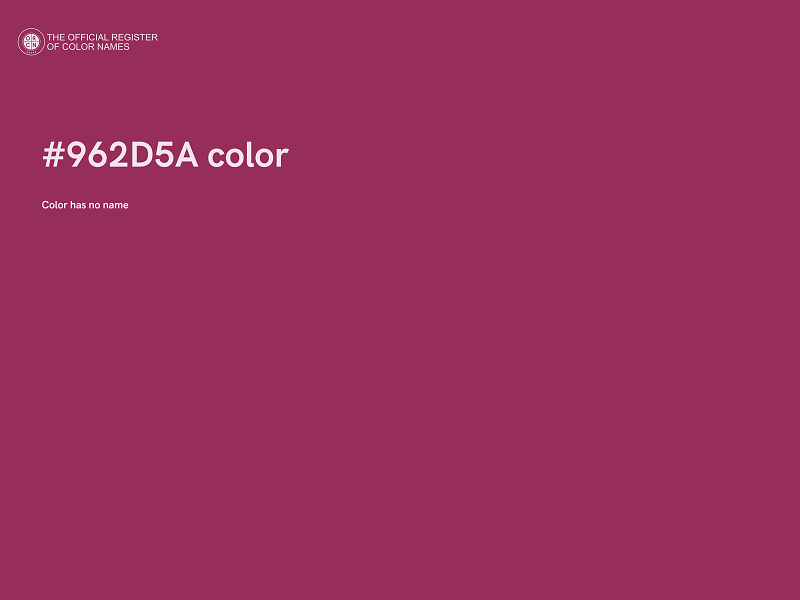 #962D5A color image