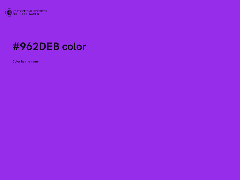 #962DEB color image