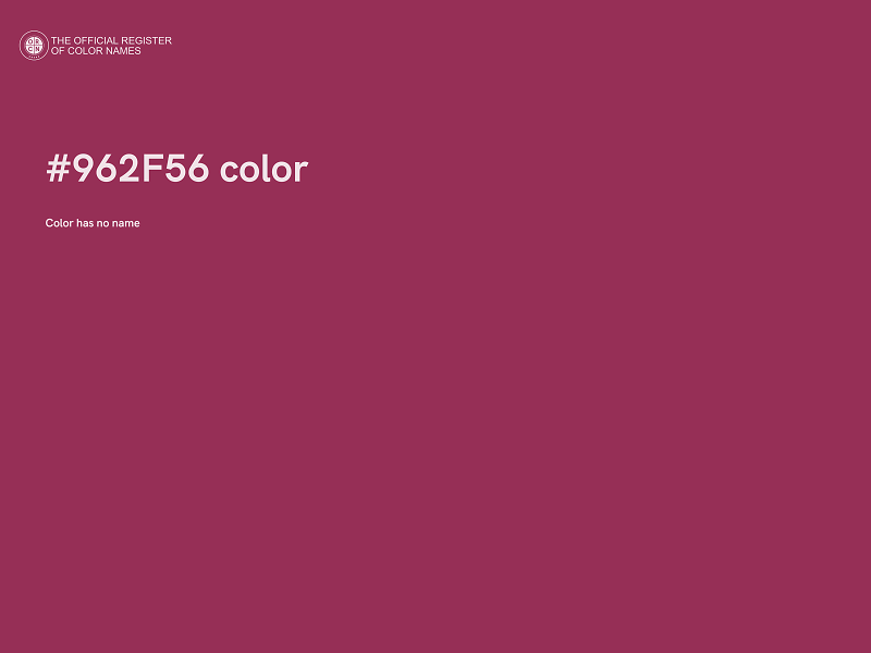 #962F56 color image