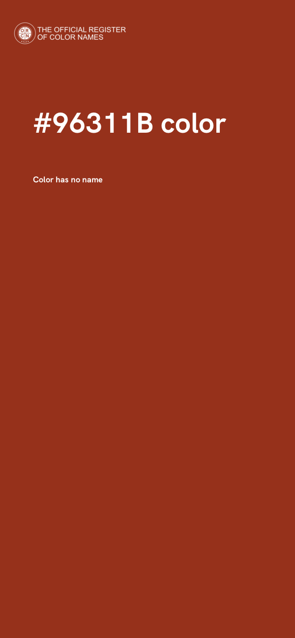 #96311B color image