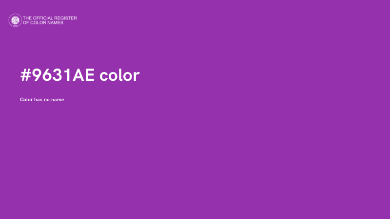 #9631AE color image